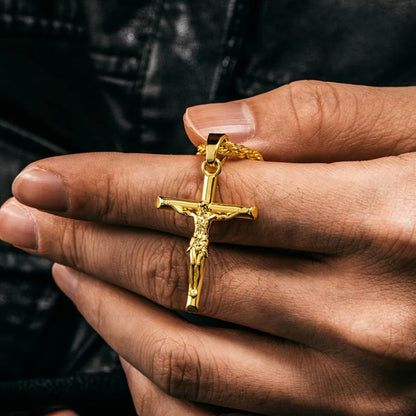 Colgante Cruz Oro 18k Para Mi Hijo (Con Carta Dedicatoria a Escoger)