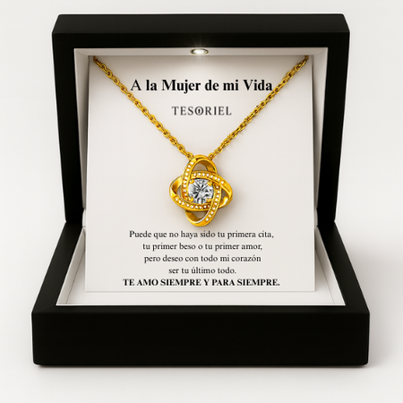 Colgante Universo Oro 18k Para Mi Mujer/Novia (Con Carta Dedicatoria a Escoger)
