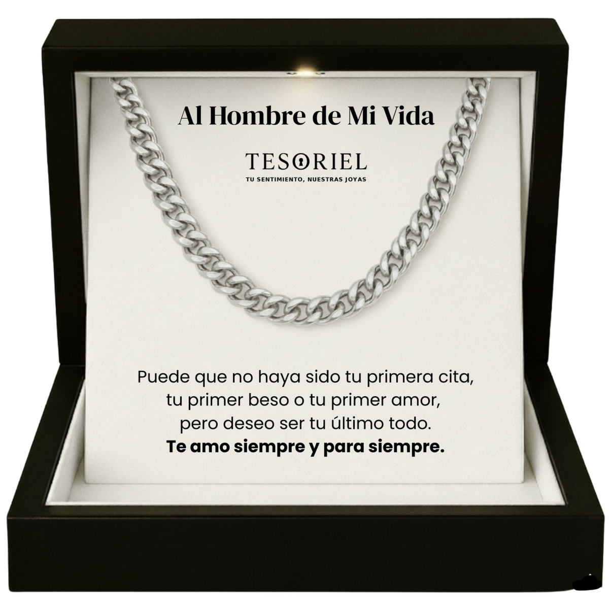 Cadena Cubana con Cartas Especiales Al Hombre de Mi Vida - Tesoriel