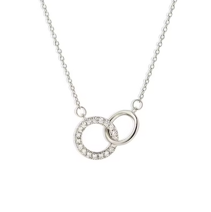 Colgante Aros Entrelazados Para Mi Hija (Con Carta Dedicatoria a Escoger)