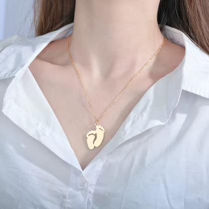 Colgante Huellitas de Oro 18k