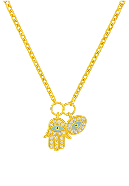 Colgante Mano de Fátima de Oro 18k