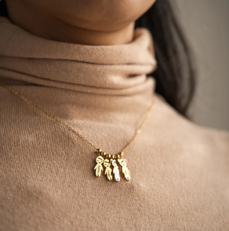 Colgante Descendientes Oro 18k Para Mi Madre/Abuela (Con Carta Dedicatoria a Escoger)