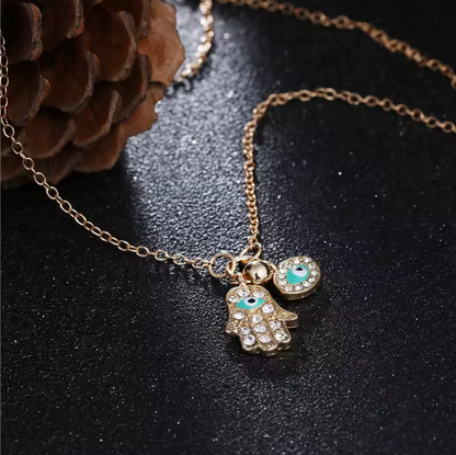 Colgante Mano de Fátima de Oro 18k
