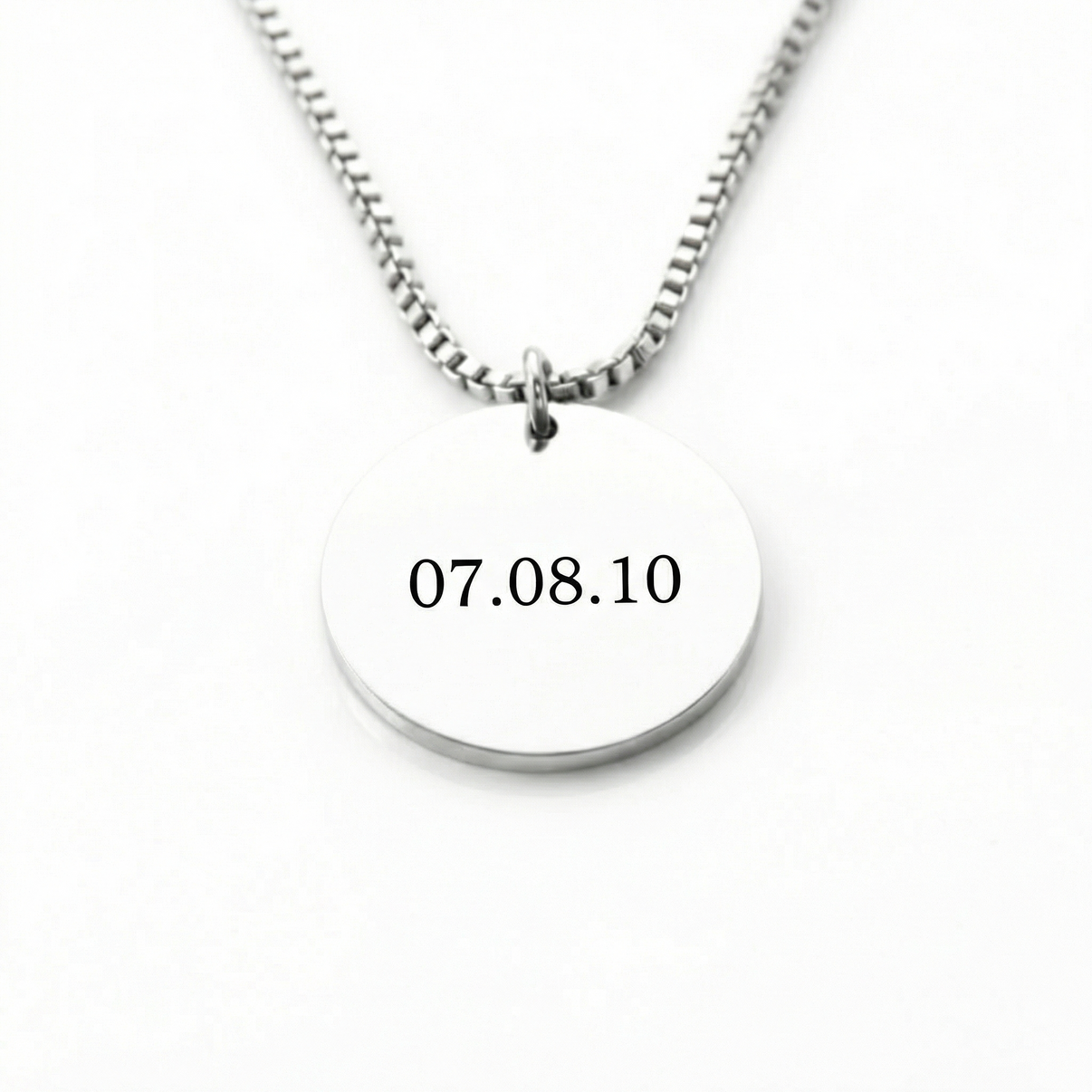 Colgante Circular Fecha Personalizable - Tesoriel