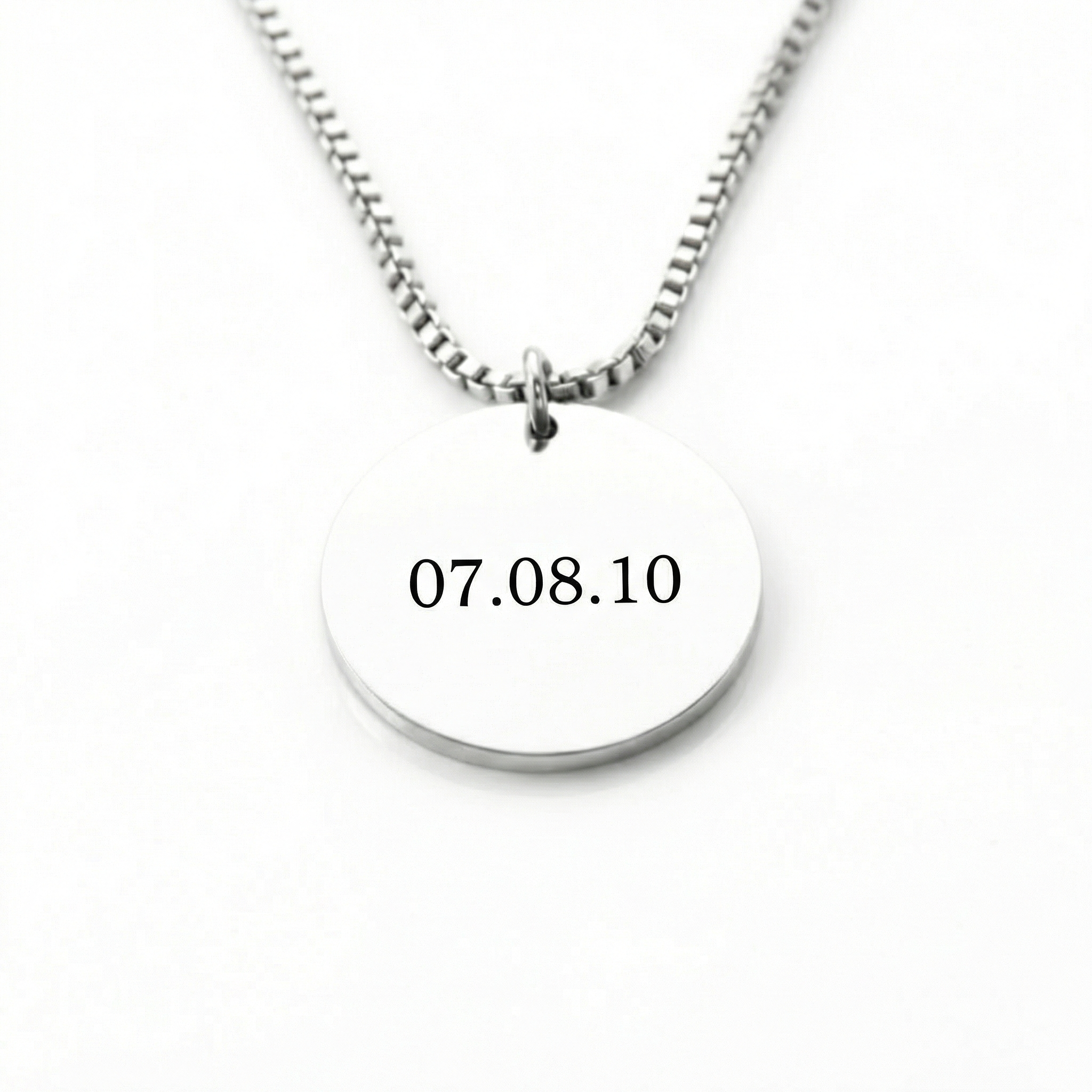 Colgante Circular Fecha Personalizable - Tesoriel