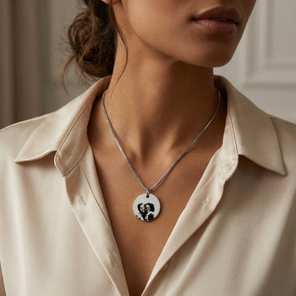 Colgante Circular Imagen Personalizable - Tesoriel