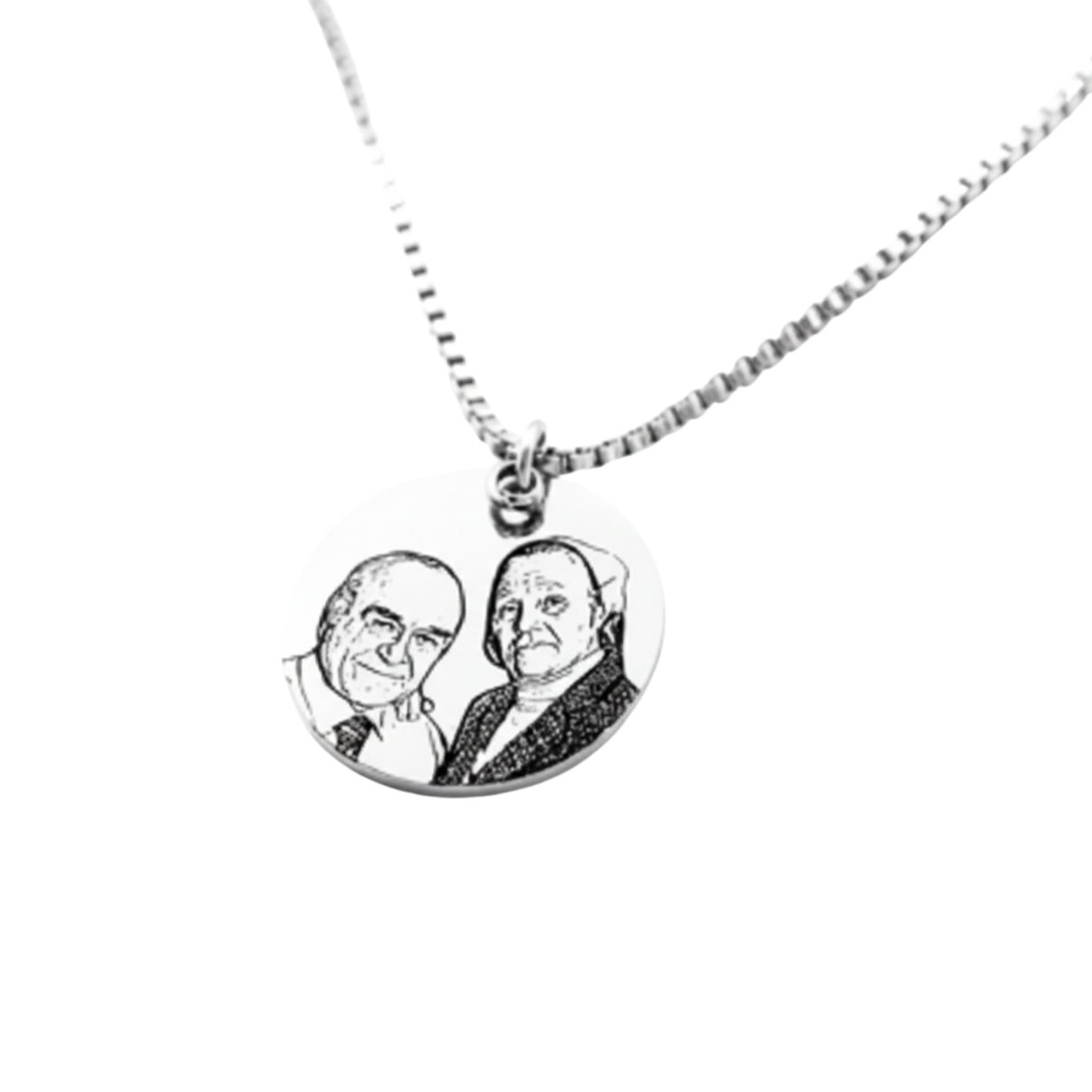 Colgante Circular Imagen Silueta Personalizable - Tesoriel
