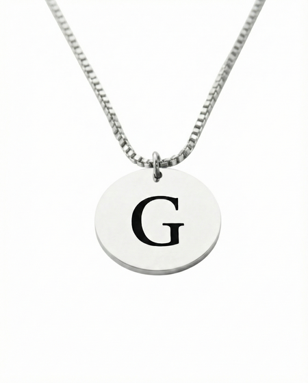 Colgante Circular Inicial Personalizable - Tesoriel