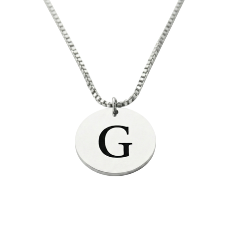 Colgante Circular Inicial Personalizable - Tesoriel
