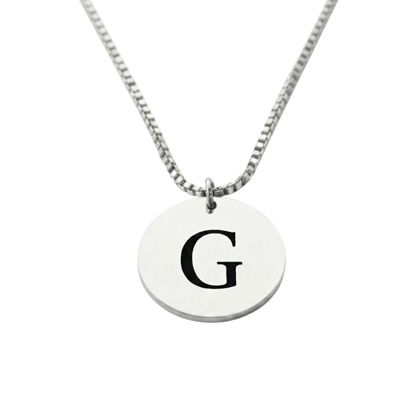 Colgante Circular Inicial Personalizable - Tesoriel