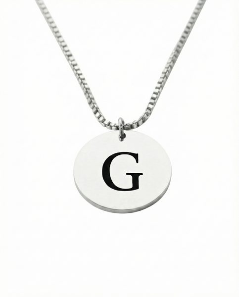 Colgante Circular Personalizable - Inicial