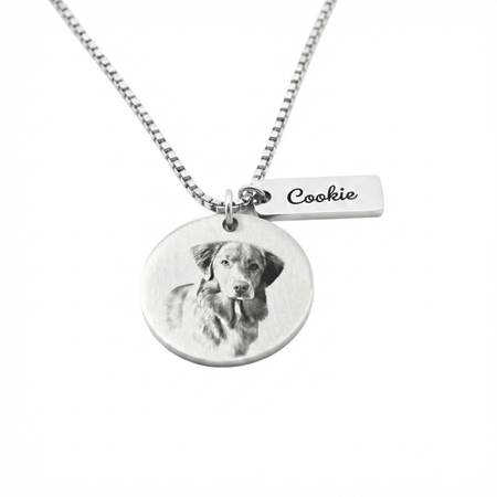 Colgante Circular Personalizable Mascota - Tesoriel