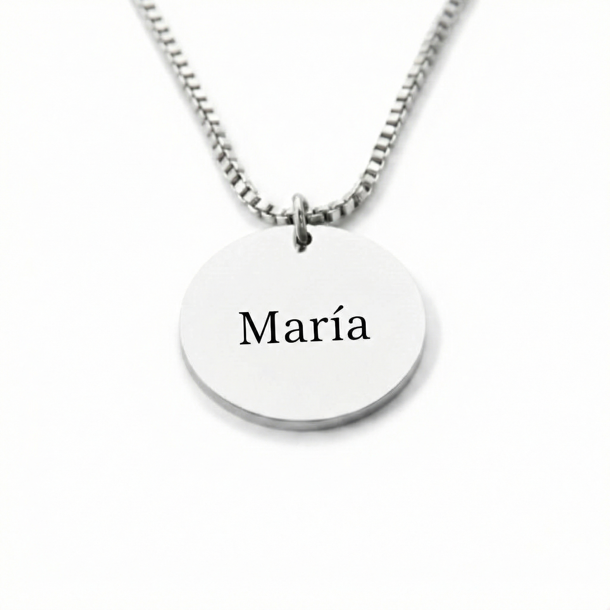 Colgante Circular Personalizable Nombre - Tesoriel