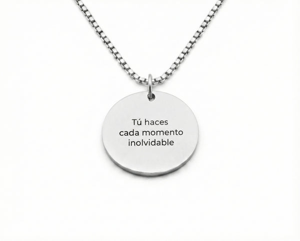 Colgante Circular Personalizable - Texto