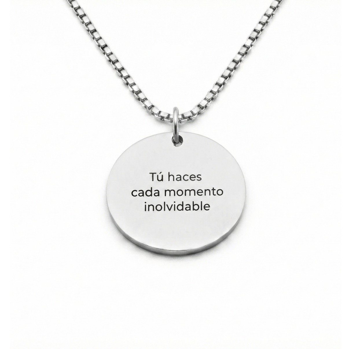 Colgante Circular Texto Personalizable - Tesoriel