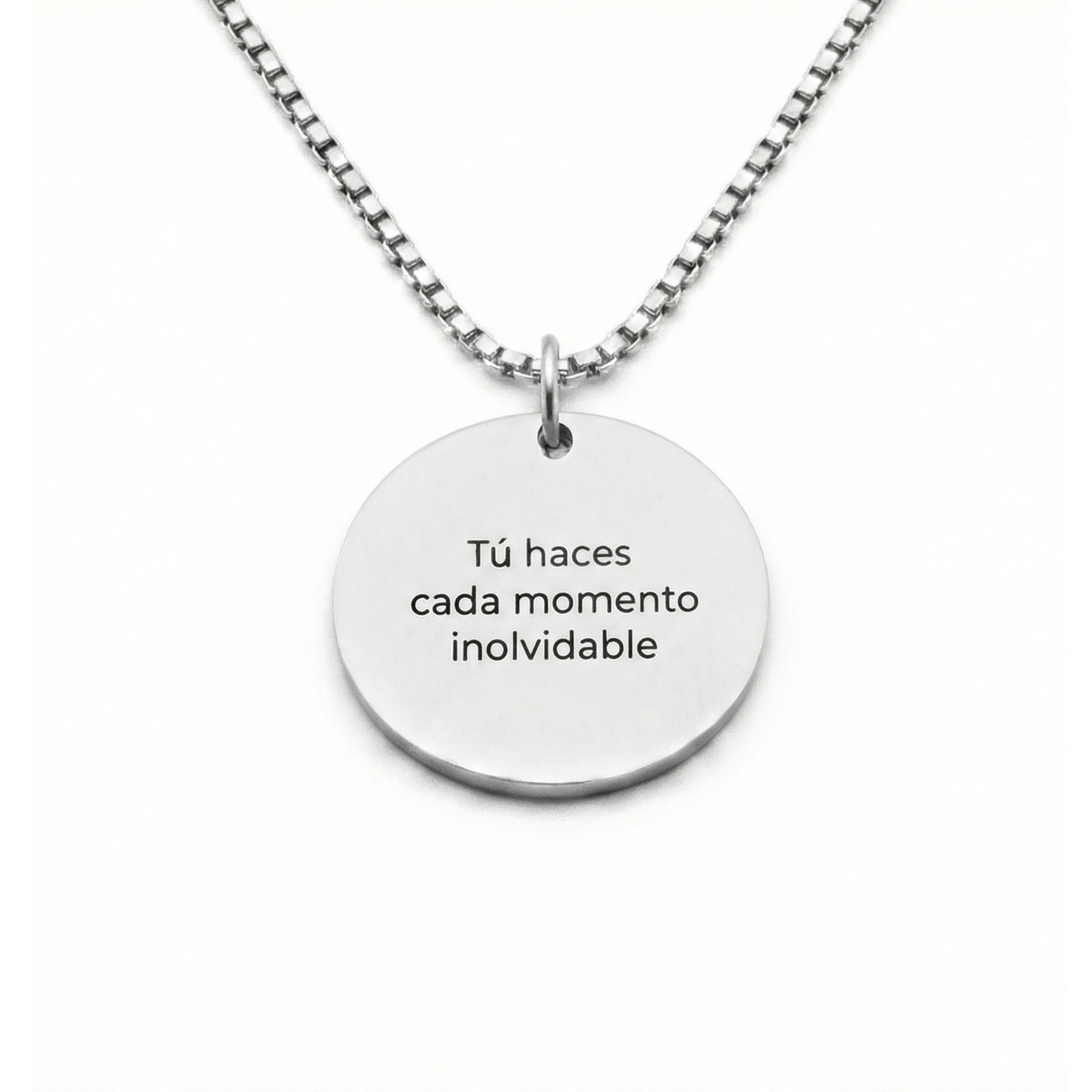 Colgante Circular Texto Personalizable - Tesoriel