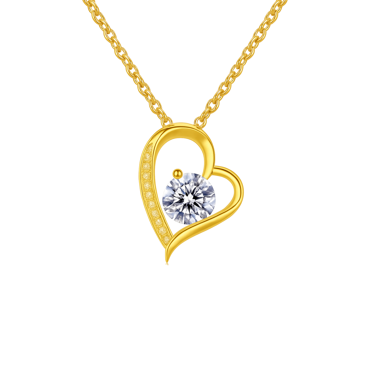 Colgante Corazón Eterno Dorado -Tesoriel