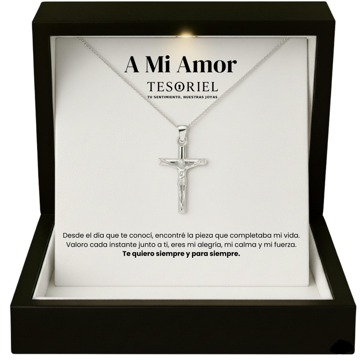Colgante Cruz con Cartas Especiales A Mi Amor - Tesoriel