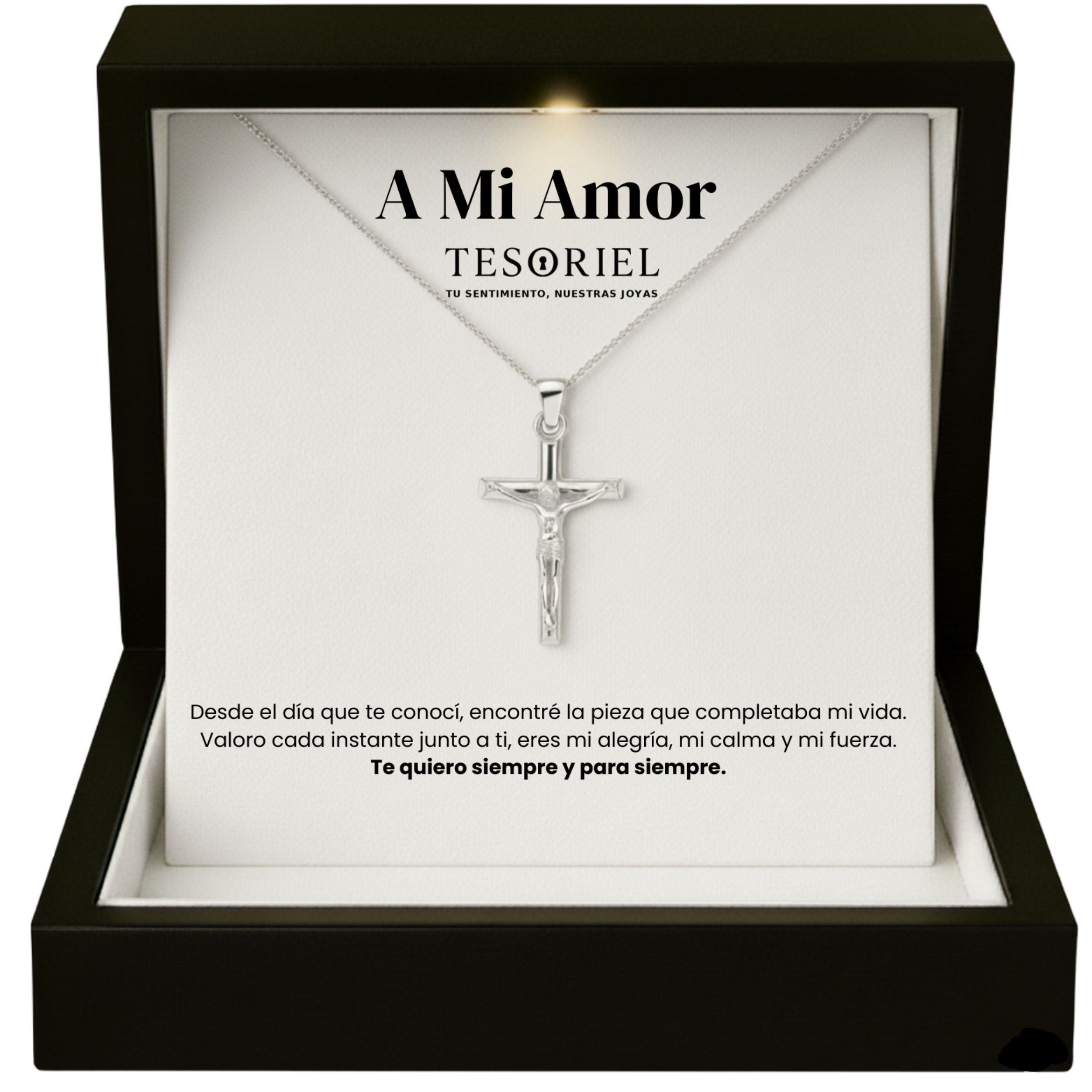 Colgante Cruz con Cartas Especiales A Mi Amor - Tesoriel