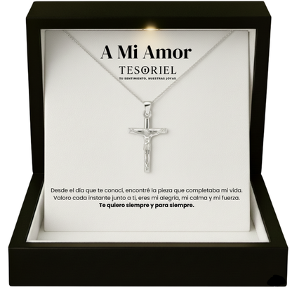 Colgante Cruz con Cartas Especiales A Mi Amor - Tesoriel