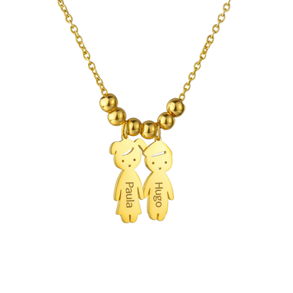 Colgante Descendientes Personalizable Dorado - Tesoriel