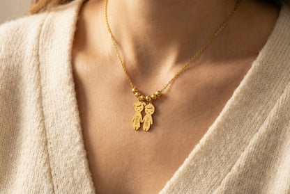 Colgante Descendientes Personalizable Dorado - Tesoriel