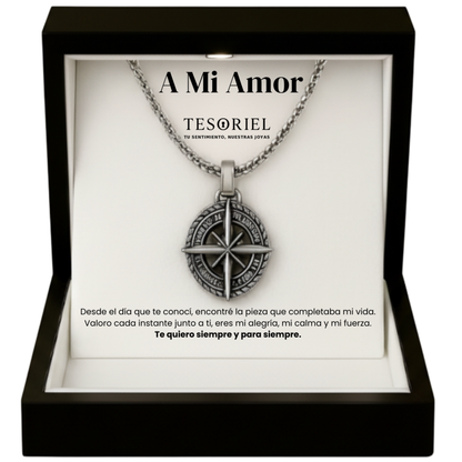 Colgante Estrella del Norte con Cartas Especiales A Mi Amor - Tesoriel