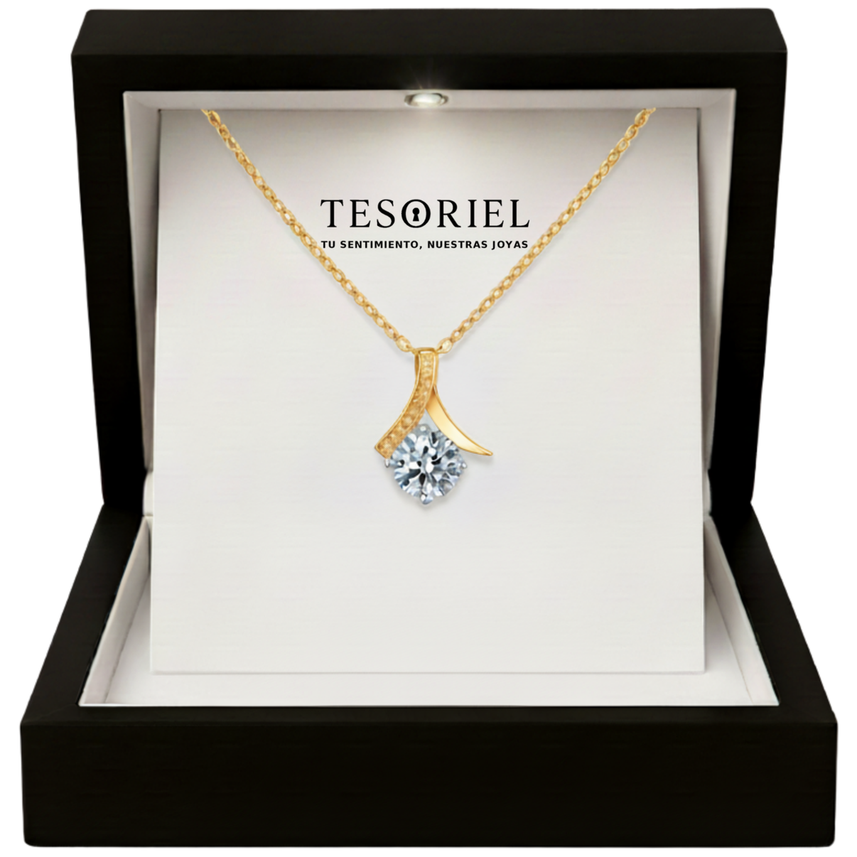 Colgante Flor del Alma Dorado con Cartas Especiales A Mano - Tesoriel
