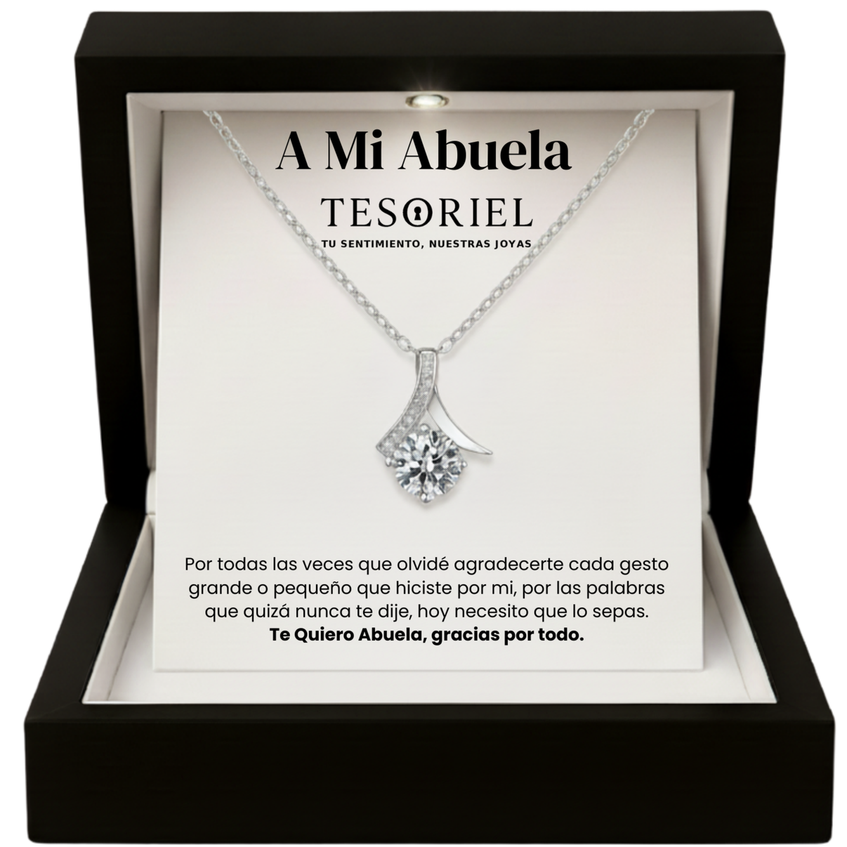 Colgante Flor del Alma con Cartas Especiales A Mi Abuela - Tesoriel