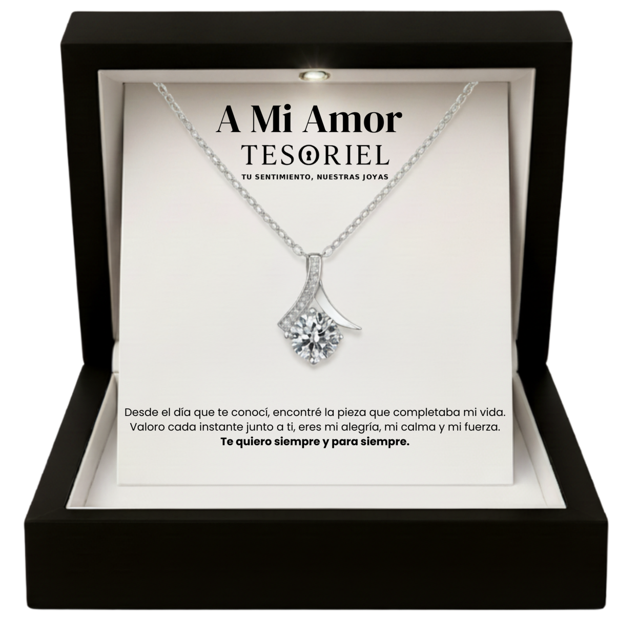 Colgante Flor del Alma con Cartas Especiales A Mi Amor - Tesoriel