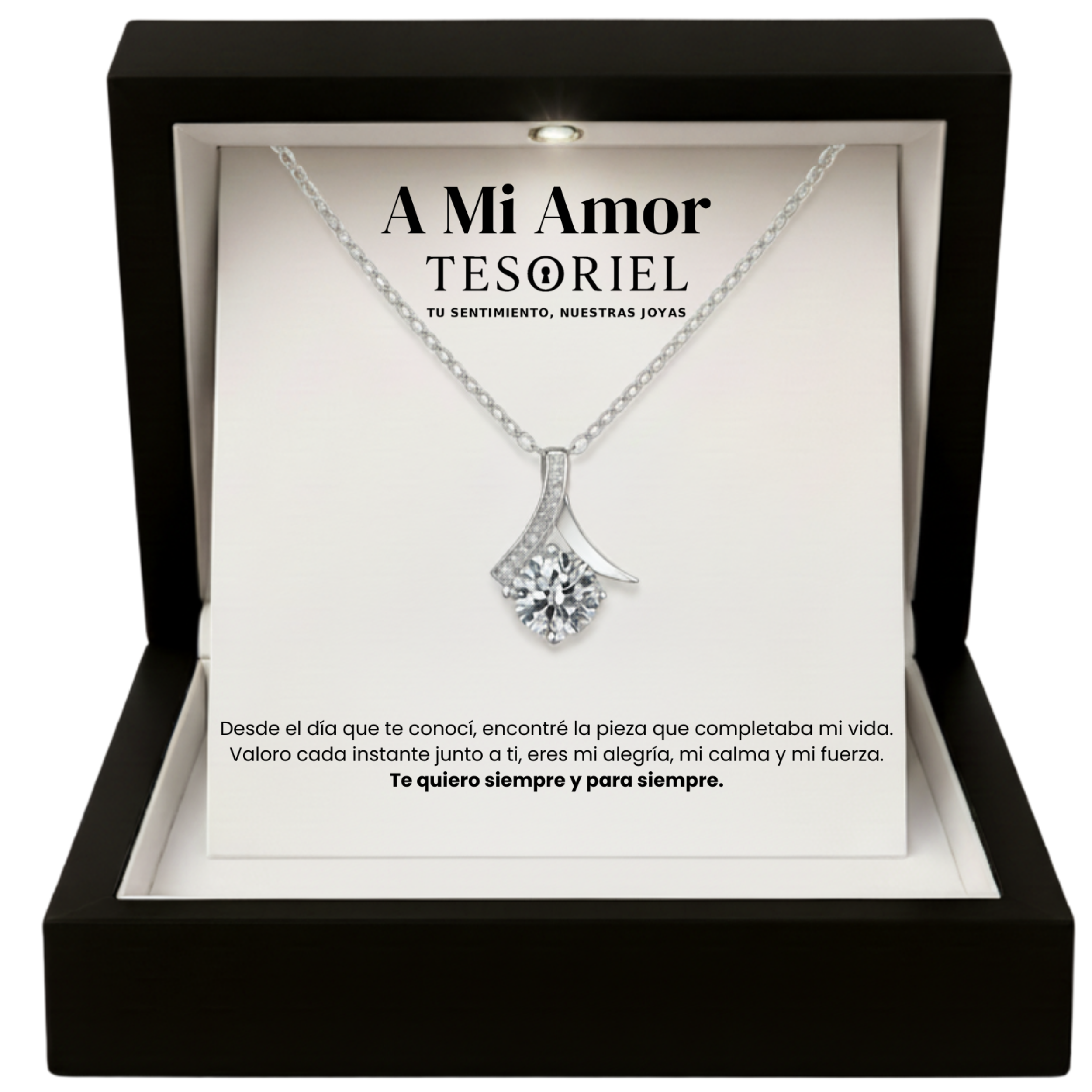 Colgante Flor del Alma con Cartas Especiales A Mi Amor - Tesoriel