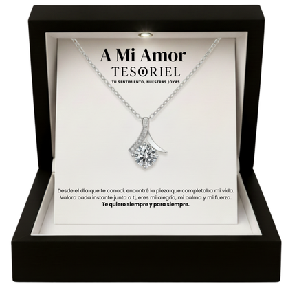 Colgante Flor del Alma con Cartas Especiales A Mi Amor - Tesoriel