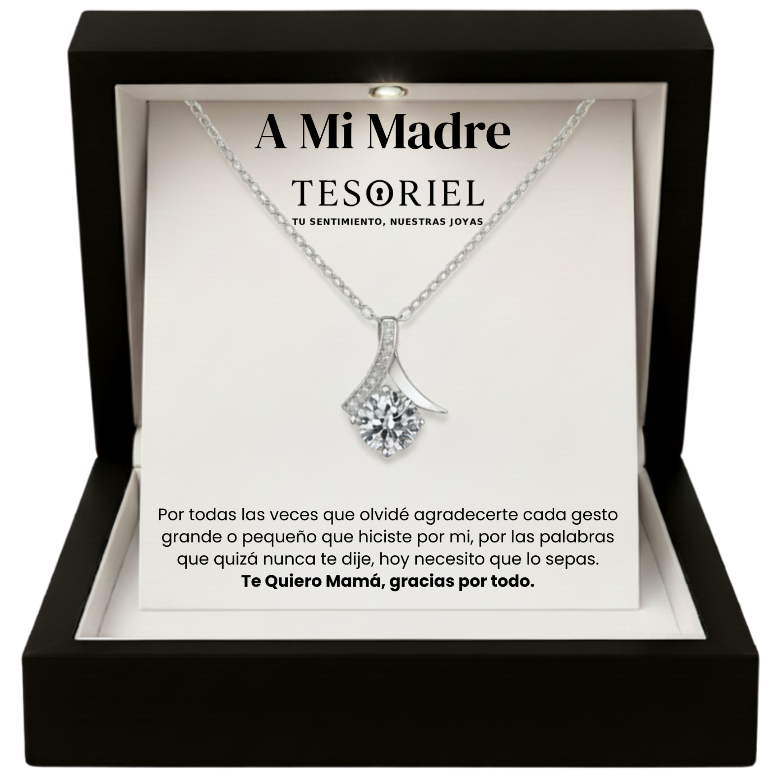 Colgante Flor del Alma con Cartas Especiales A Mi Madre - Tesoriel