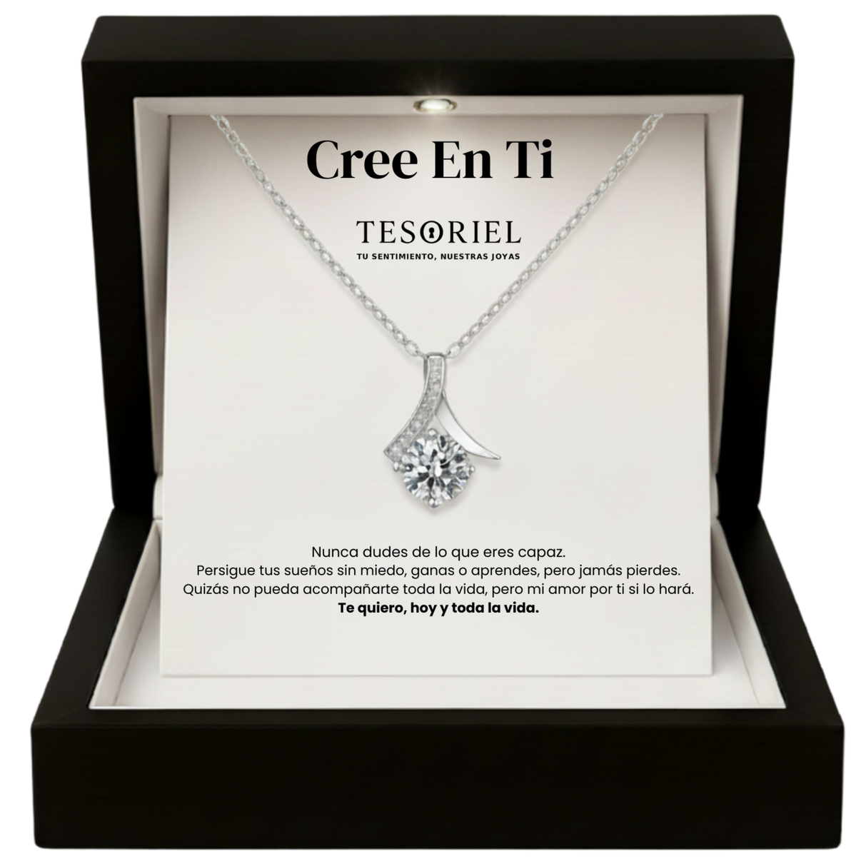 Colgante Flor del Alma con Cartas Especiales Cree En Ti - Tesoriel