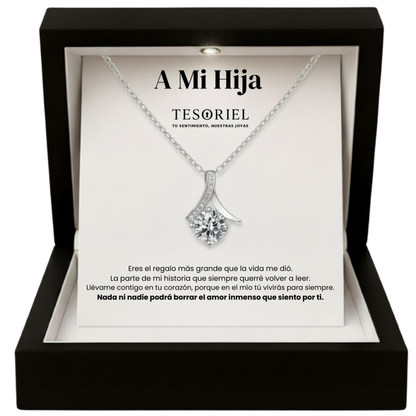 Colgante Flor del Alma con Cartas Especiales Para Mi Hija - Tesoriel