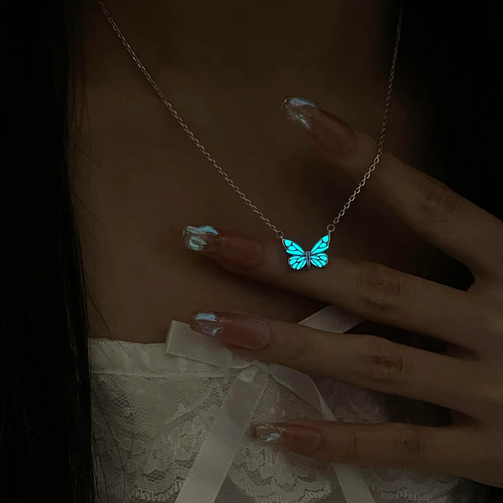 Colgante Mariposa Azul Sueño Luminoso - Tesoriel