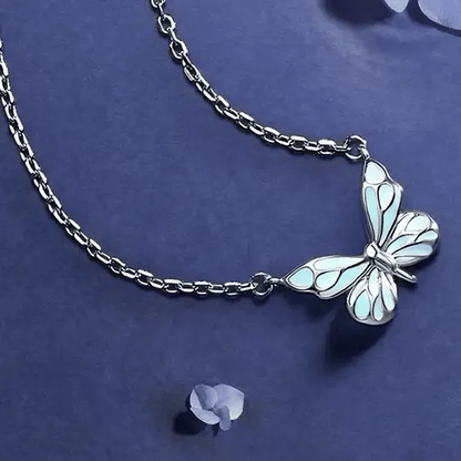 Colgante Mariposa Azul Sueño Luminoso - Tesoriel