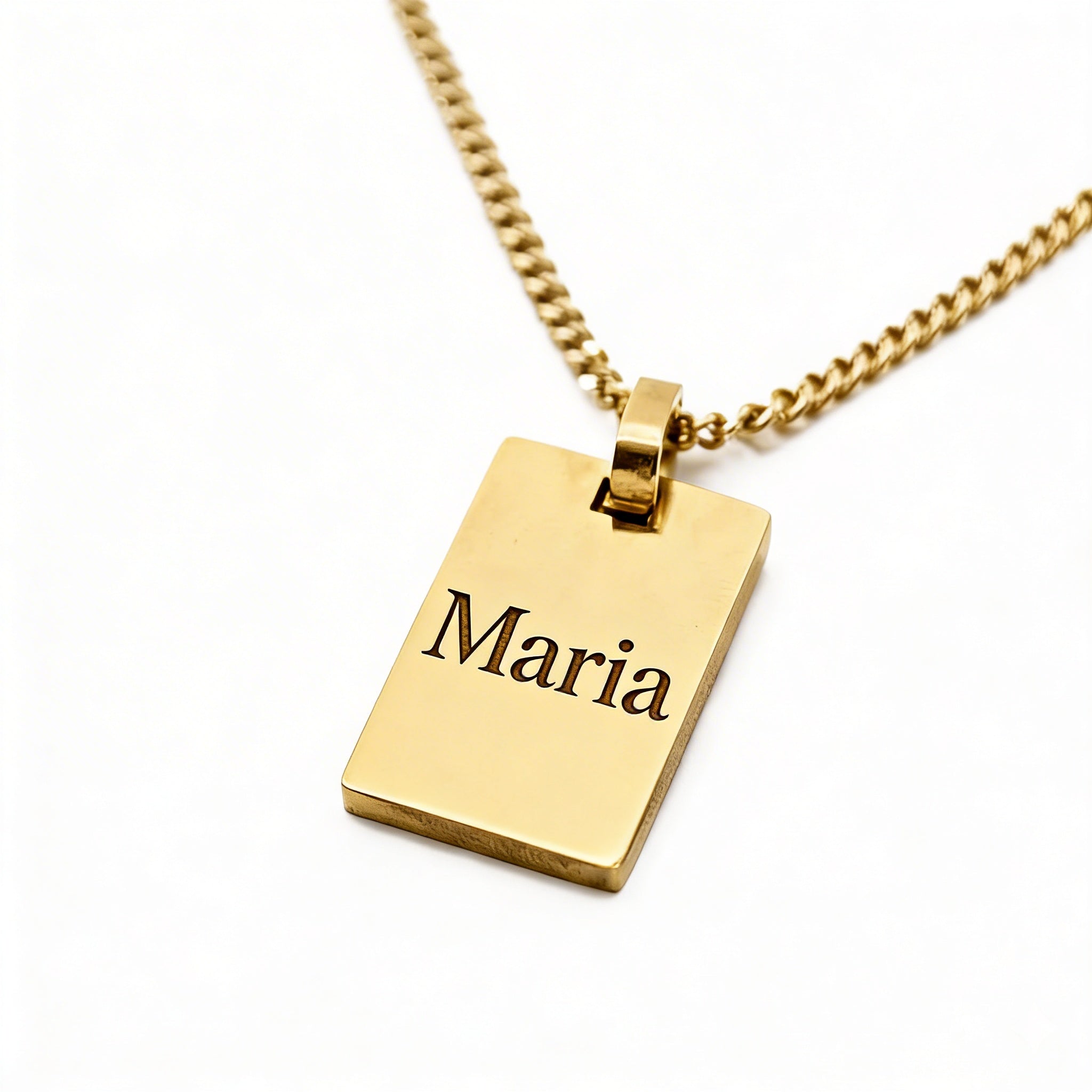 Colgante Militar Oro Personalizable Nombre - Tesoriel