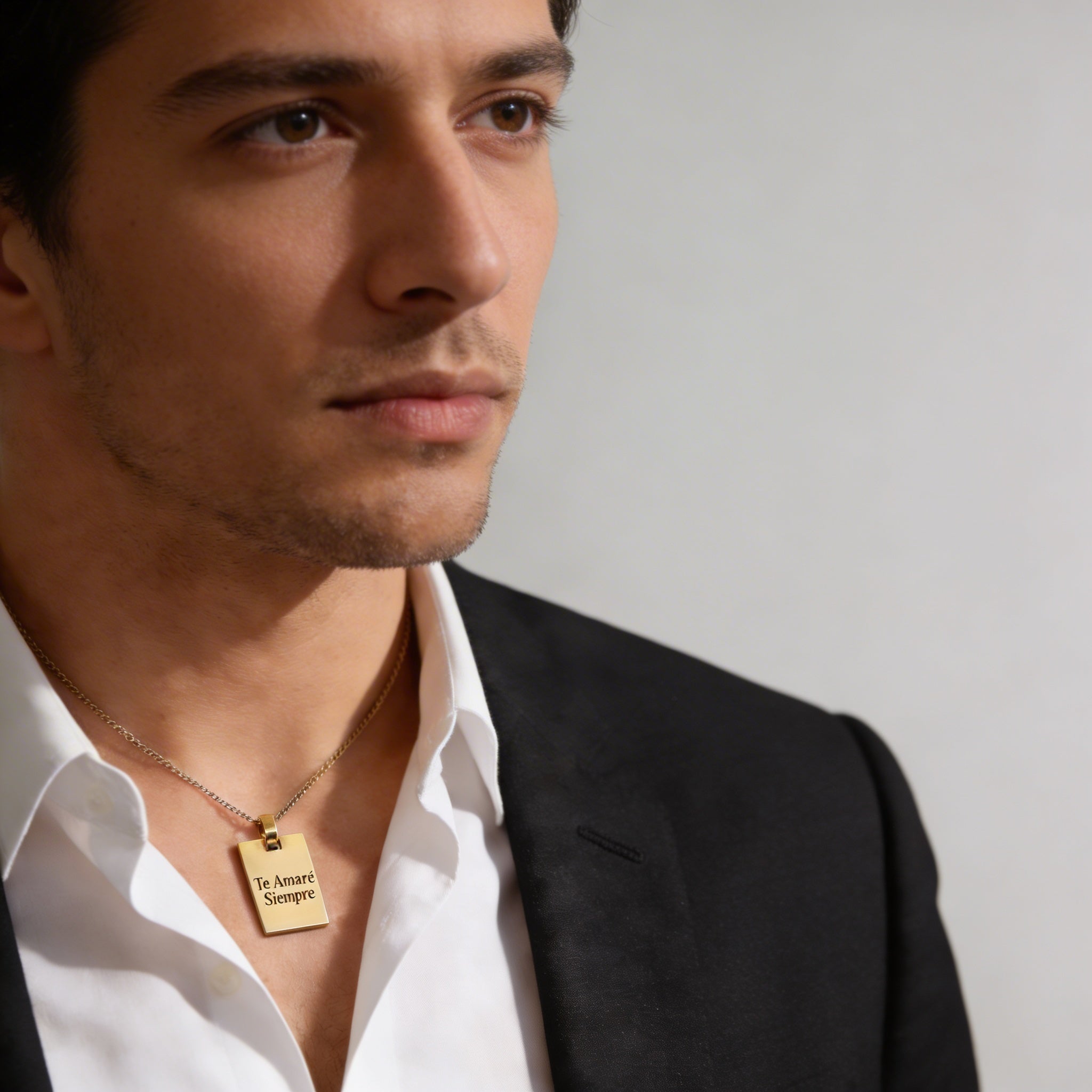 Colgante Militar Oro Personalizable Texto - Tesoriel