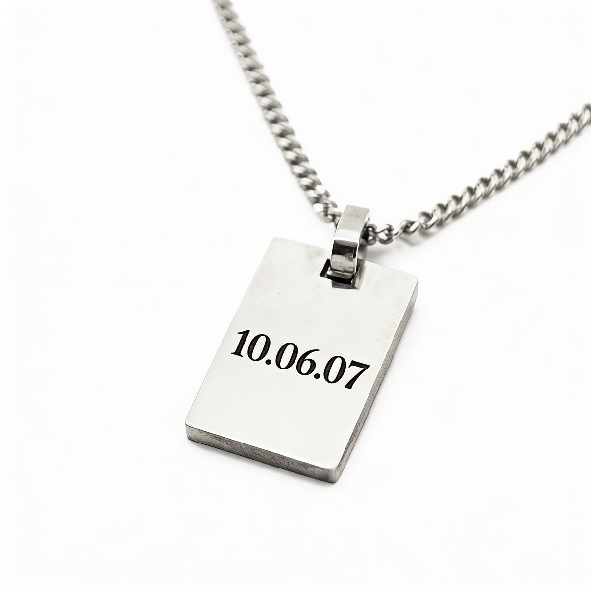 Colgante Militar Personalizable Fecha - Tesoriel