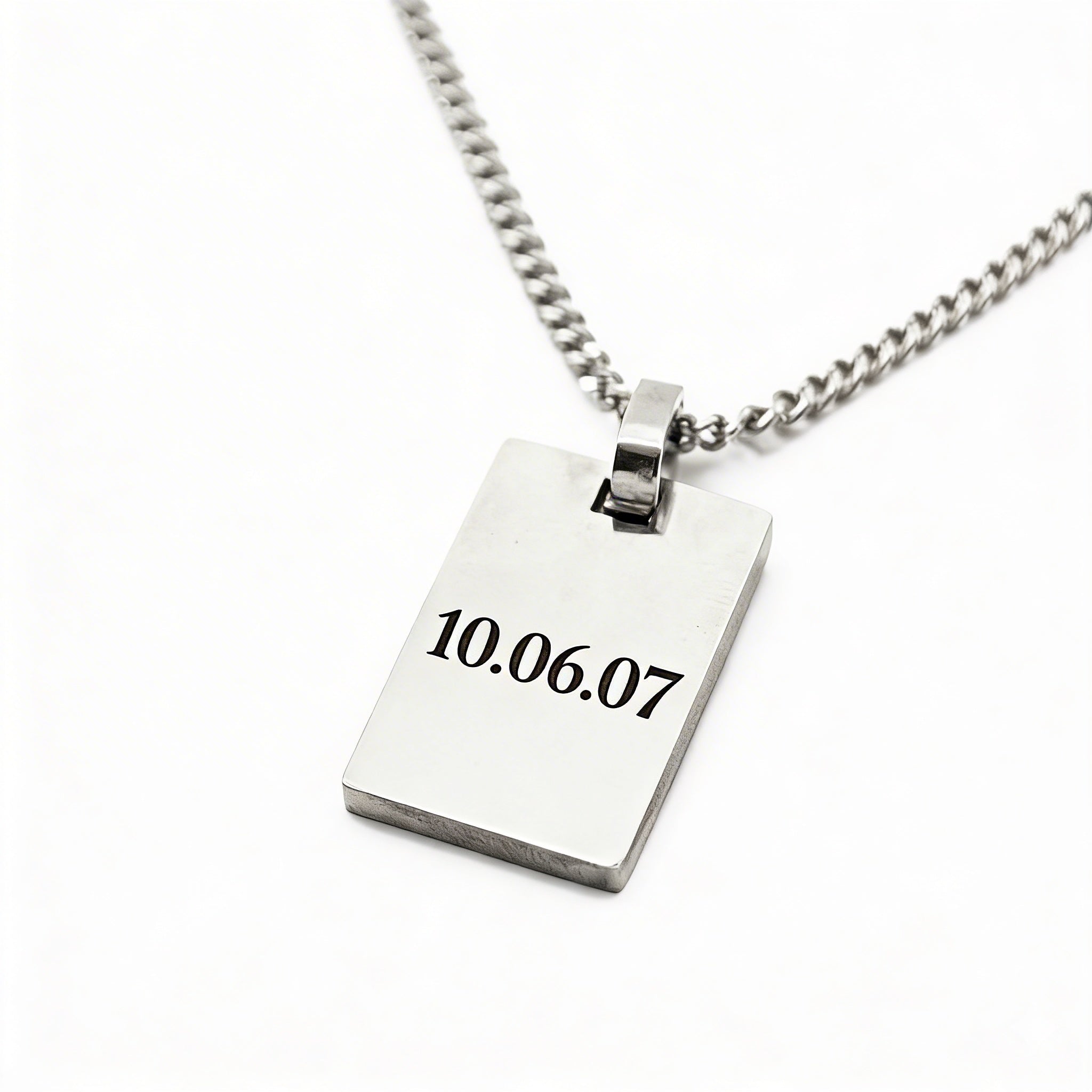 Colgante Militar Personalizable Fecha - Tesoriel