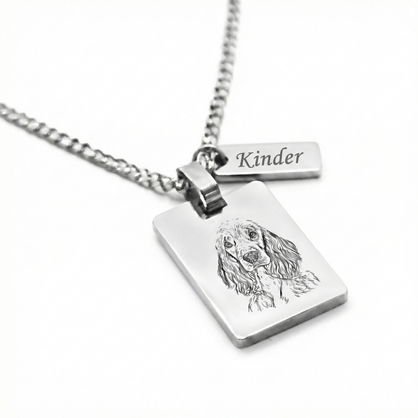 Colgante Militar Personalizable Mascota Silueta - Tesoriel