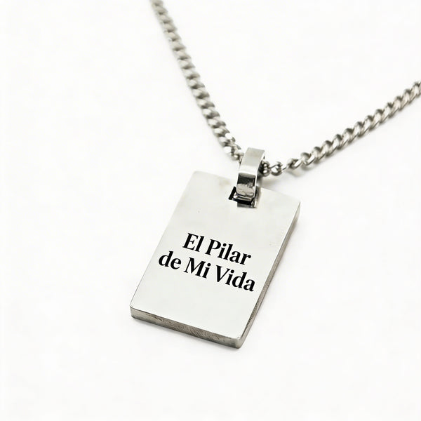 Colgante Militar Personalizable Texto - Tesoriel