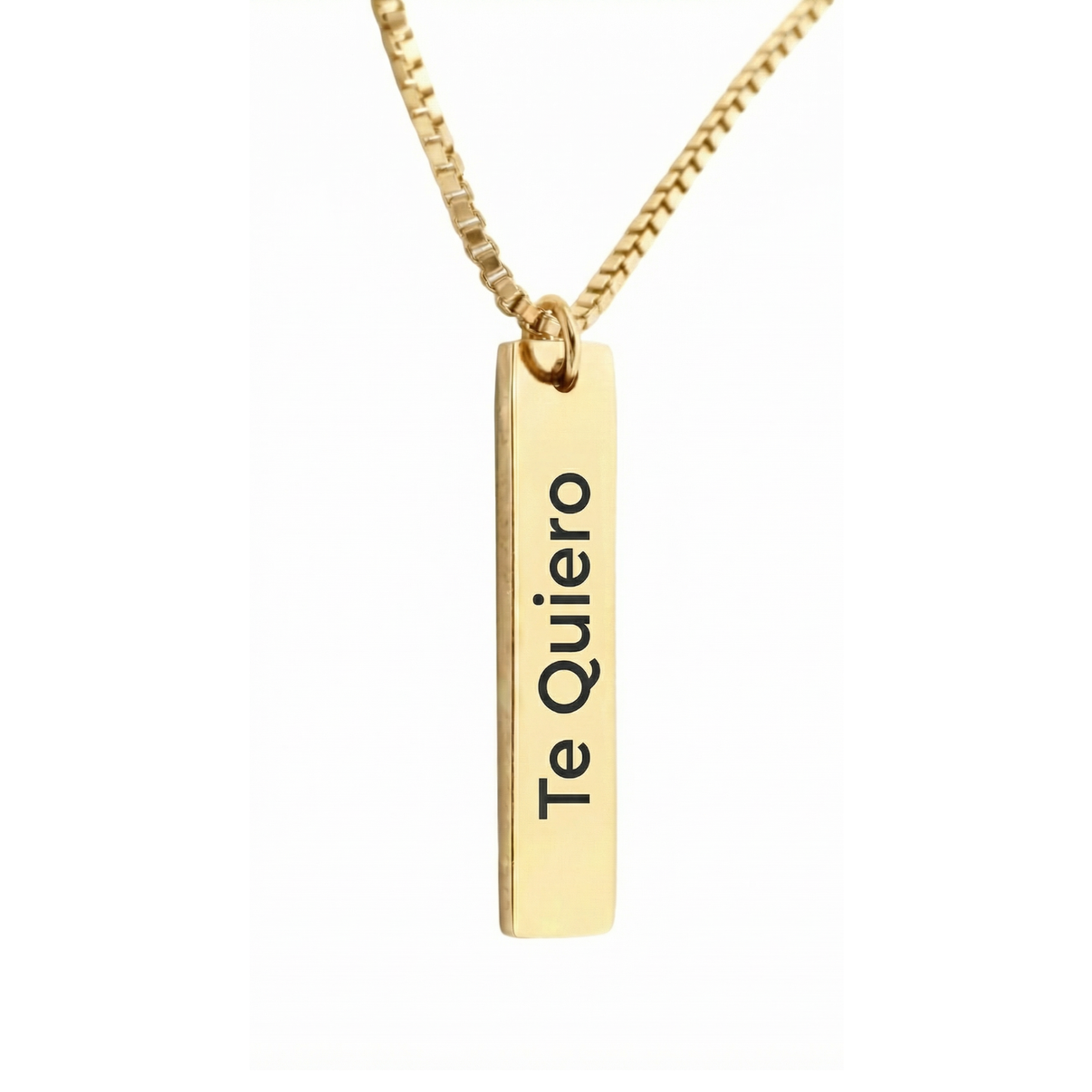 Colgante Texto Personalizable Dorado - Tesoriel