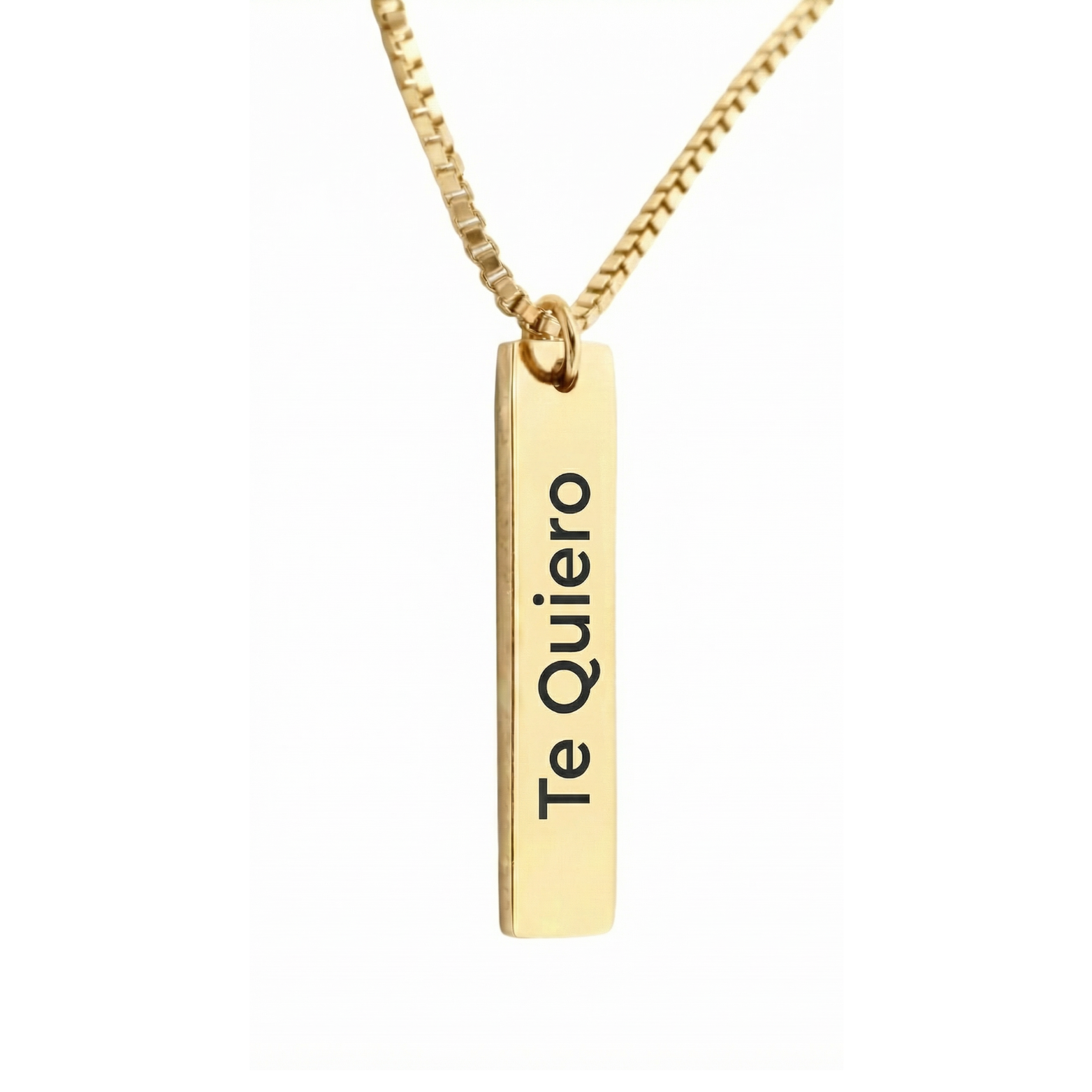 Colgante Texto Personalizable Dorado - Tesoriel