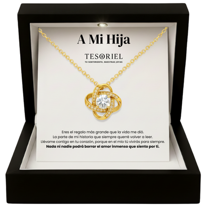 Colgante Universo Dorado con Cartas Especiales Para Mi Hija - Tesoriel