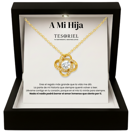 Colgante Universo Dorado con Cartas Especiales Para Mi Hija - Tesoriel
