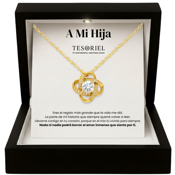 Colgante Universo Dorado con Cartas Especiales Para Mi Hija - Tesoriel