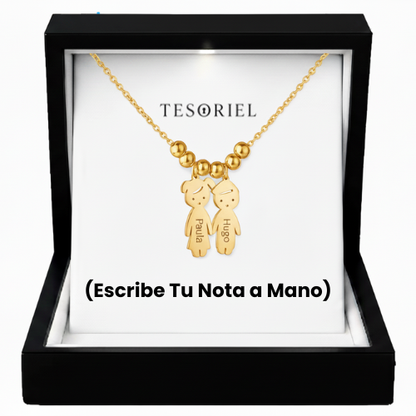 Colgante Descendientes Oro 18k Para Mi Madre/Abuela (Con Carta Dedicatoria a Escoger)